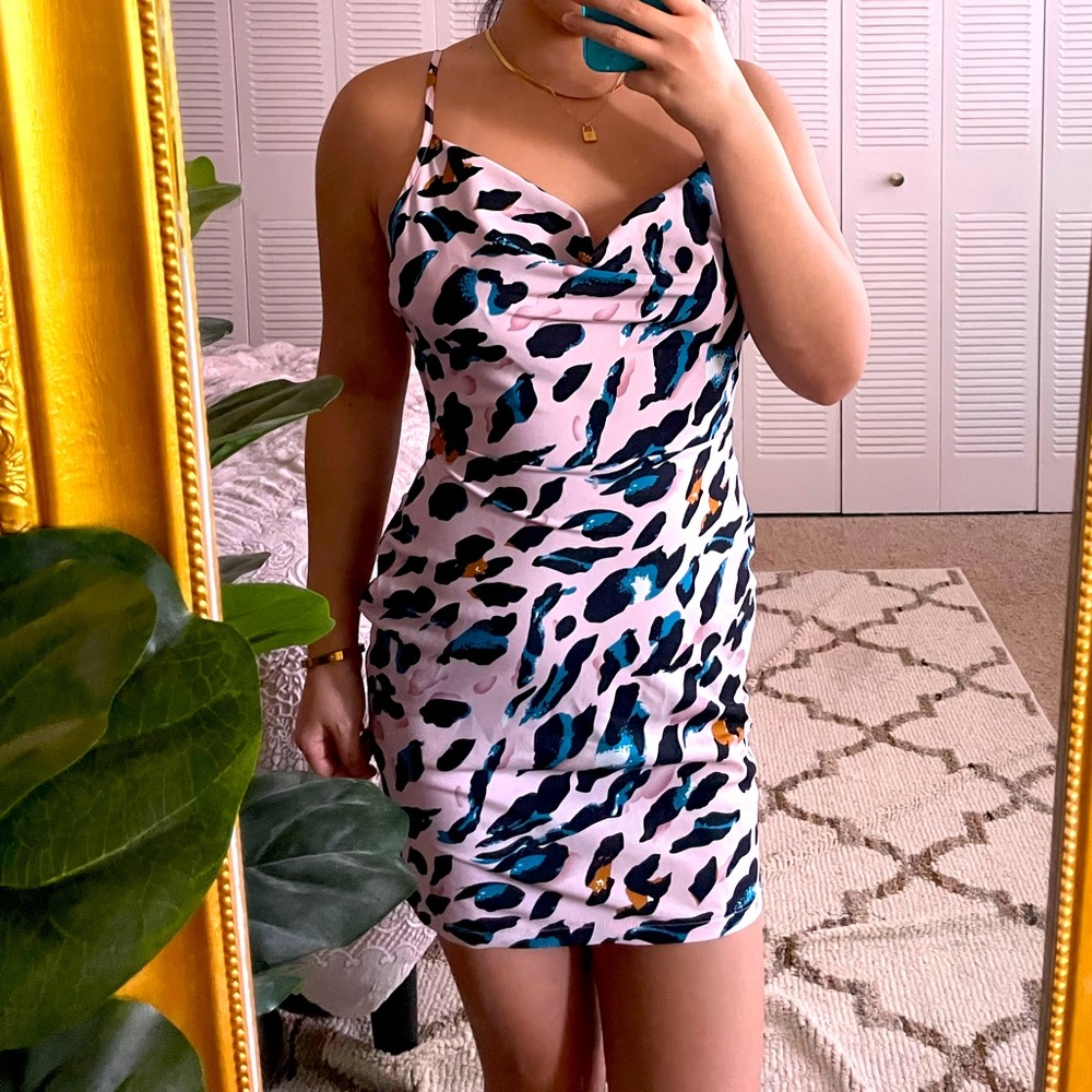 Pink Leopard Dress